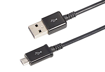 REXANT (18-4268) Кабель USB-micro USB/PVC/black/1m/REXANT