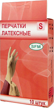 SFM Перчатки латексные неопудренные L (бол) 5 пар SFM, Германия