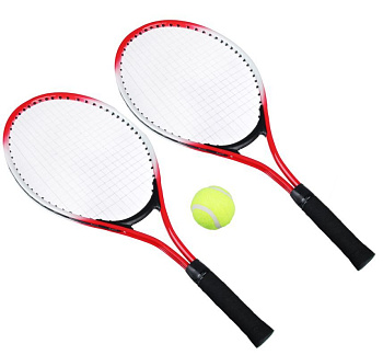 SILAPRO Набор для большого тенниса, (2 ракетки, мяч) в чехле, металл., пластик 132-003